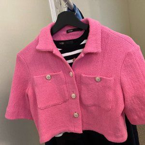 Cropped tweed jacket